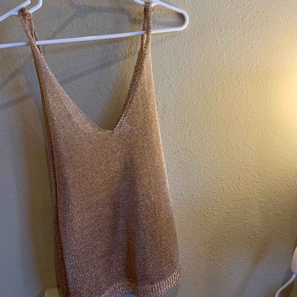 Rose gold festival top